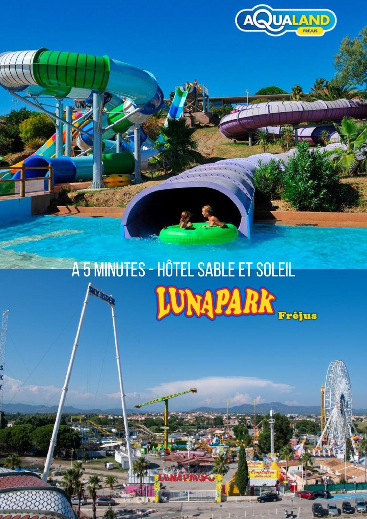 Fréjus Hotel Sable Et Soleil - Port, Plage Et Jacuzzi Prive מראה חיצוני תמונה